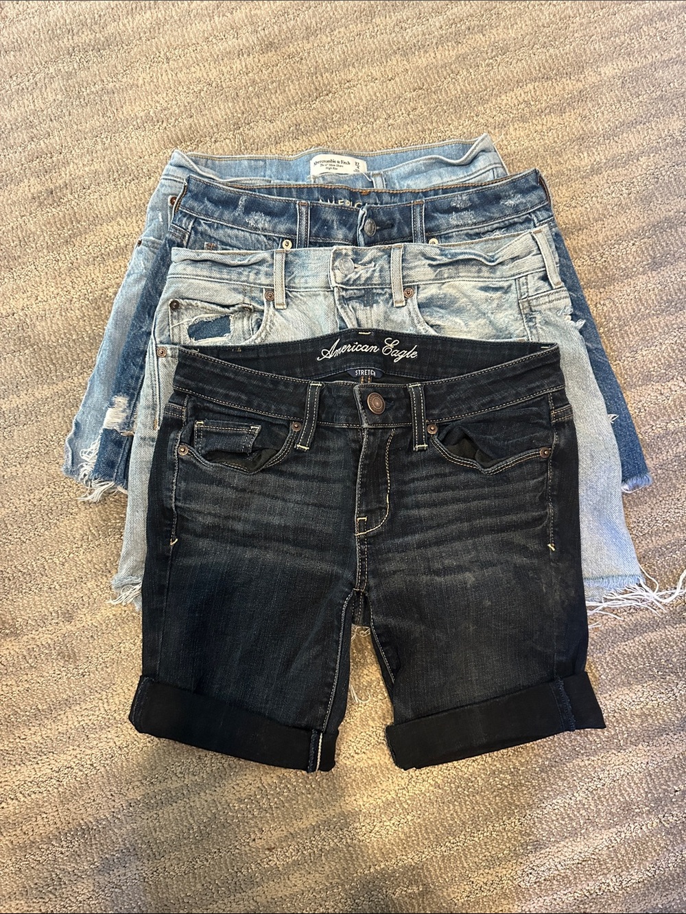 American Eagle Outfitters and Abercrombie and Fitch Women’s Shorts